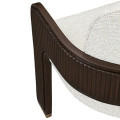 West Kensington Medium Espresso/Buff Dining Arm Chair - Ornate Home