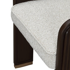West Kensington Medium Espresso/Buff Dining Arm Chair - Ornate Home