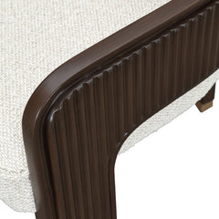 West Kensington Medium Espresso/Buff Dining Arm Chair - Ornate Home