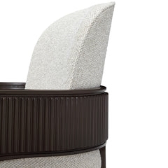 West Kensington Medium Espresso/Buff Dining Arm Chair - Ornate Home