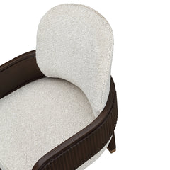 West Kensington Medium Espresso/Buff Dining Arm Chair - Ornate Home