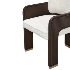 West Kensington Medium Espresso/Buff Dining Arm Chair - Ornate Home