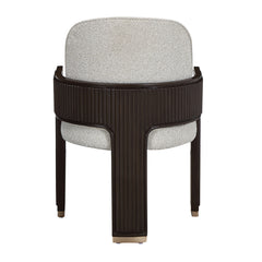 West Kensington Medium Espresso/Buff Dining Arm Chair - Ornate Home