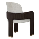 West Kensington Medium Espresso/Buff Dining Arm Chair - Ornate Home
