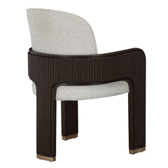 West Kensington Medium Espresso/Buff Dining Arm Chair - Ornate Home