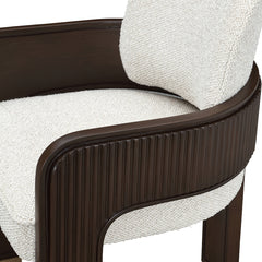 West Kensington Medium Espresso/Buff Dining Arm Chair - Ornate Home