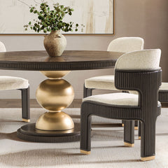 West Kensington Medium Espresso/Buff Dining Side Chair (Set of 2) - Ornate Home