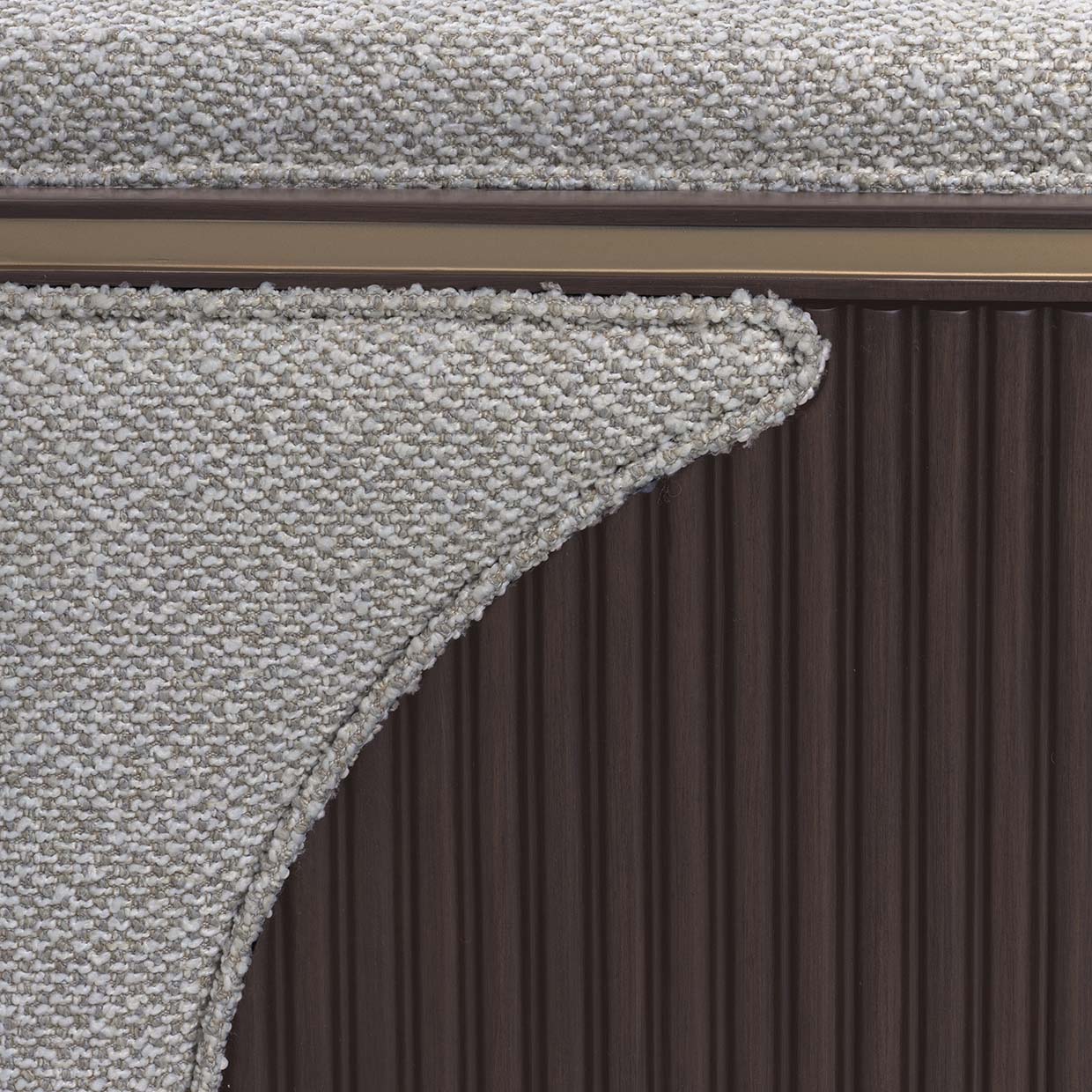 West Kensington Medium Espresso/Buff Loveseat - Ornate Home