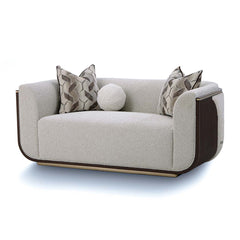 West Kensington Medium Espresso/Buff Loveseat - Ornate Home