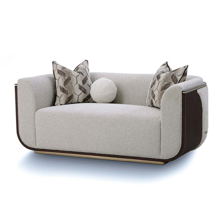 West Kensington Medium Espresso/Buff Loveseat - Ornate Home