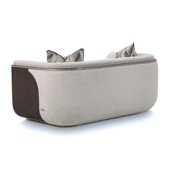 West Kensington Medium Espresso/Buff Loveseat - Ornate Home