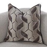 West Kensington Medium Espresso/Buff Loveseat - Ornate Home