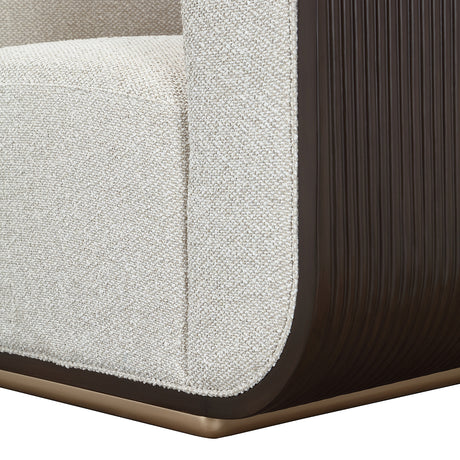 West Kensington Medium Espresso/Buff Matching Chair - Ornate Home