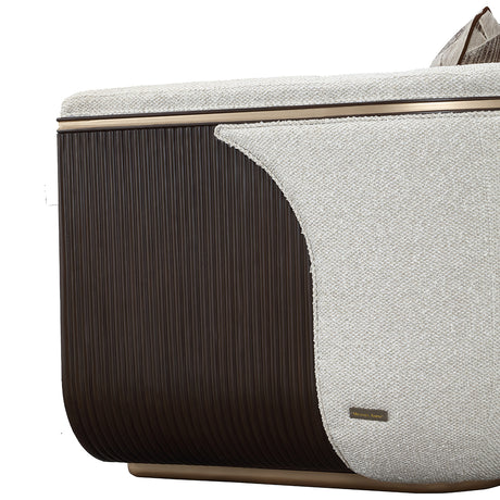 West Kensington Medium Espresso/Buff Matching Chair - Ornate Home