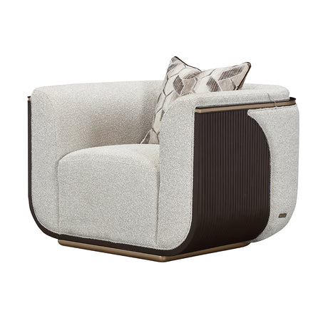 West Kensington Medium Espresso/Buff Matching Chair - Ornate Home