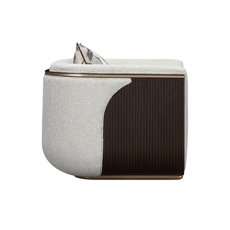 West Kensington Medium Espresso/Buff Matching Chair - Ornate Home