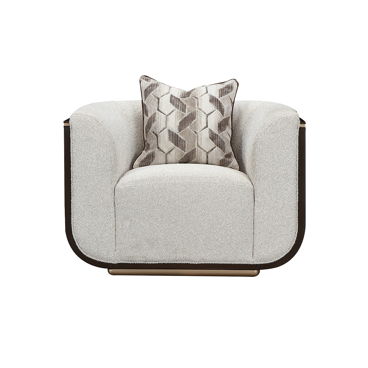 West Kensington Medium Espresso/Buff Matching Chair - Ornate Home