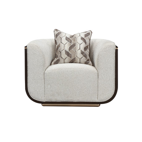 West Kensington Medium Espresso/Buff Matching Chair - Ornate Home