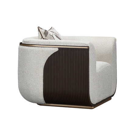 West Kensington Medium Espresso/Buff Matching Chair - Ornate Home