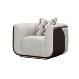 West Kensington Medium Espresso/Buff Matching Chair - Ornate Home