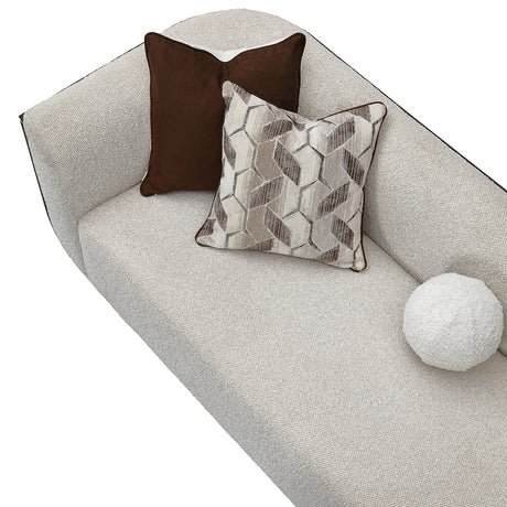 West Kensington Medium Espresso/Buff Sofa - Ornate Home