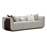 West Kensington Medium Espresso/Buff Sofa - Ornate Home