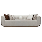 West Kensington Medium Espresso/Buff Sofa - Ornate Home