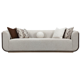 West Kensington Medium Espresso/Buff Sofa - Ornate Home