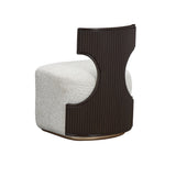 West Kensington Medium Espresso/Buff Vanity Chair - Ornate Home