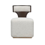 West Kensington Medium Espresso/Buff Vanity Chair - Ornate Home