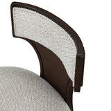 West Kensington Medium Espresso/Buff Vanity Chair - Ornate Home