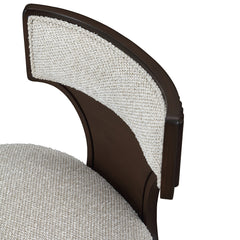West Kensington Medium Espresso/Buff Vanity Chair - Ornate Home