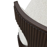 West Kensington Medium Espresso/Buff Vanity Chair - Ornate Home