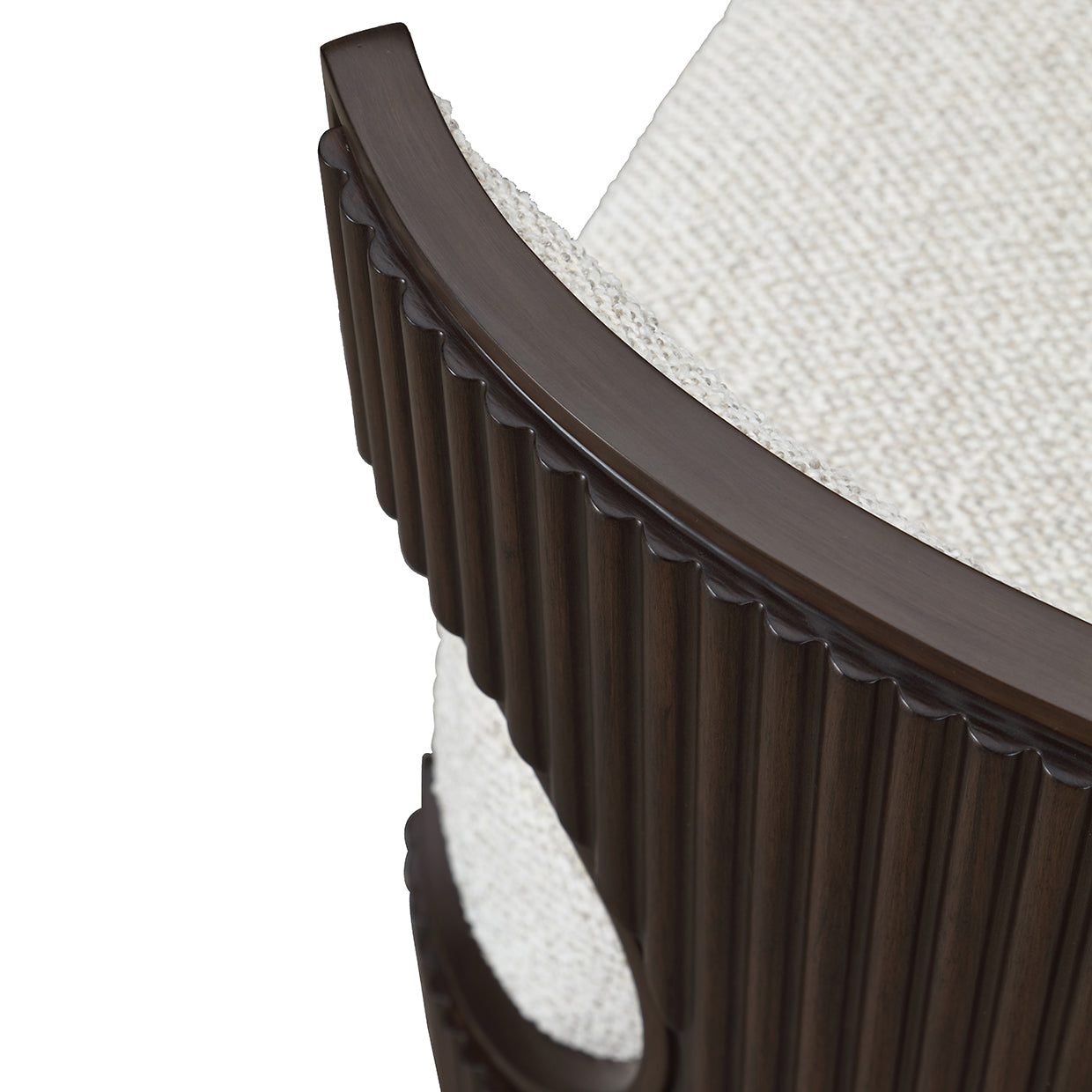 West Kensington Medium Espresso/Buff Vanity Chair - Ornate Home