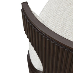 West Kensington Medium Espresso/Buff Vanity Chair - Ornate Home