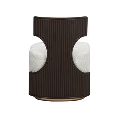 West Kensington Medium Espresso/Buff Vanity Chair - Ornate Home