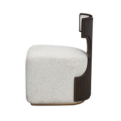 West Kensington Medium Espresso/Buff Vanity Chair - Ornate Home