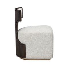 West Kensington Medium Espresso/Buff Vanity Chair - Ornate Home