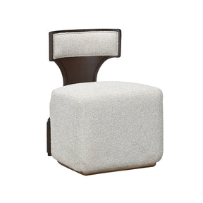 West Kensington Medium Espresso/Buff Vanity Chair - Ornate Home