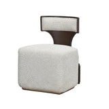 West Kensington Medium Espresso/Buff Vanity Chair - Ornate Home