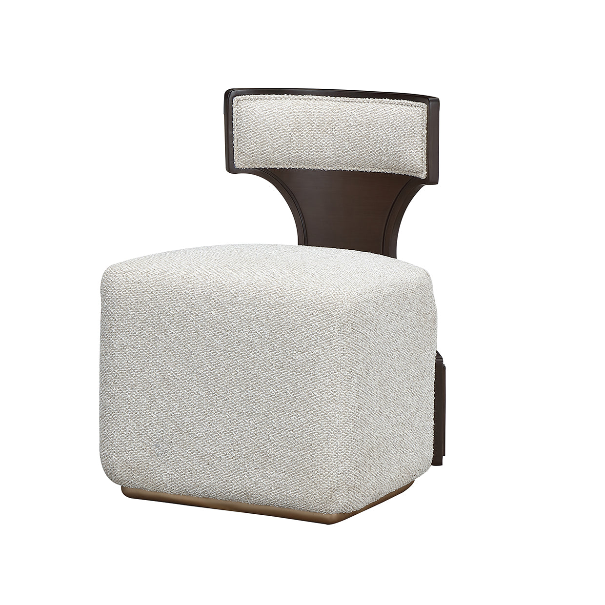 West Kensington Medium Espresso/Buff Vanity Chair - Ornate Home