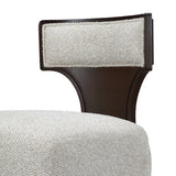 West Kensington Medium Espresso/Buff Vanity Chair - Ornate Home