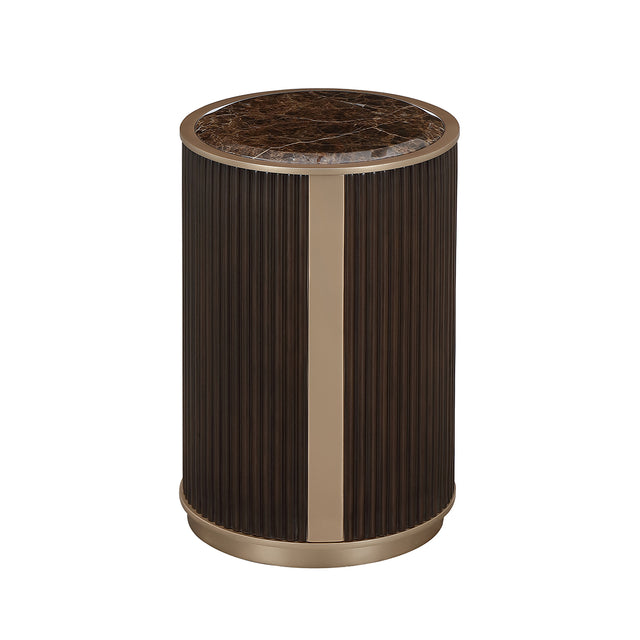 West Kensington Medium Espresso Chairside Table - Ornate Home