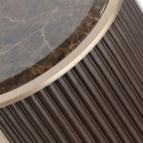 West Kensington Medium Espresso Chairside Table - Ornate Home