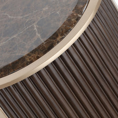 West Kensington Medium Espresso Chairside Table - Ornate Home