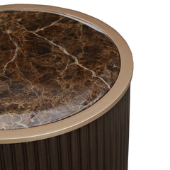 West Kensington Medium Espresso Chairside Table - Ornate Home
