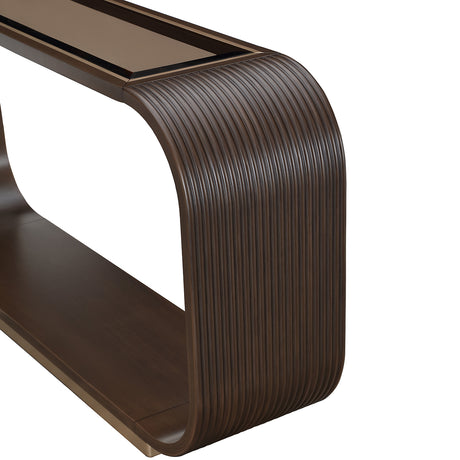 West Kensington Medium Espresso Console Table - Ornate Home