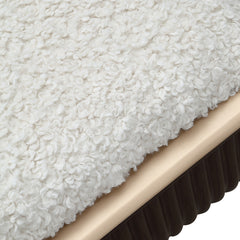 West Kensington Medium Espresso/Cream Puff Accent Bench - Ornate Home
