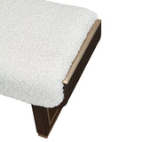 West Kensington Medium Espresso/Cream Puff Accent Bench - Ornate Home