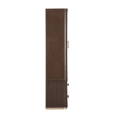 West Kensington Medium Espresso Display Cabinet - Ornate Home